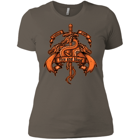 T-Shirts Warm Grey / X-Small FIRE AND BLOOD Women's Premium T-Shirt