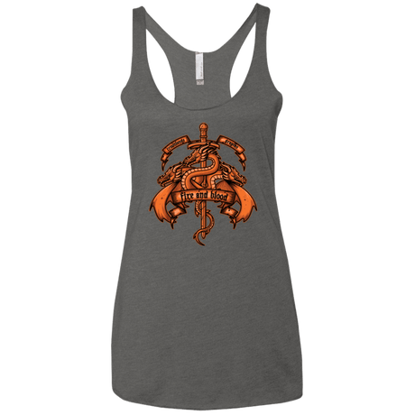 T-Shirts Premium Heather / X-Small FIRE AND BLOOD Women's Triblend Racerback Tank