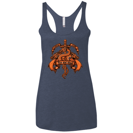 T-Shirts Vintage Navy / X-Small FIRE AND BLOOD Women's Triblend Racerback Tank