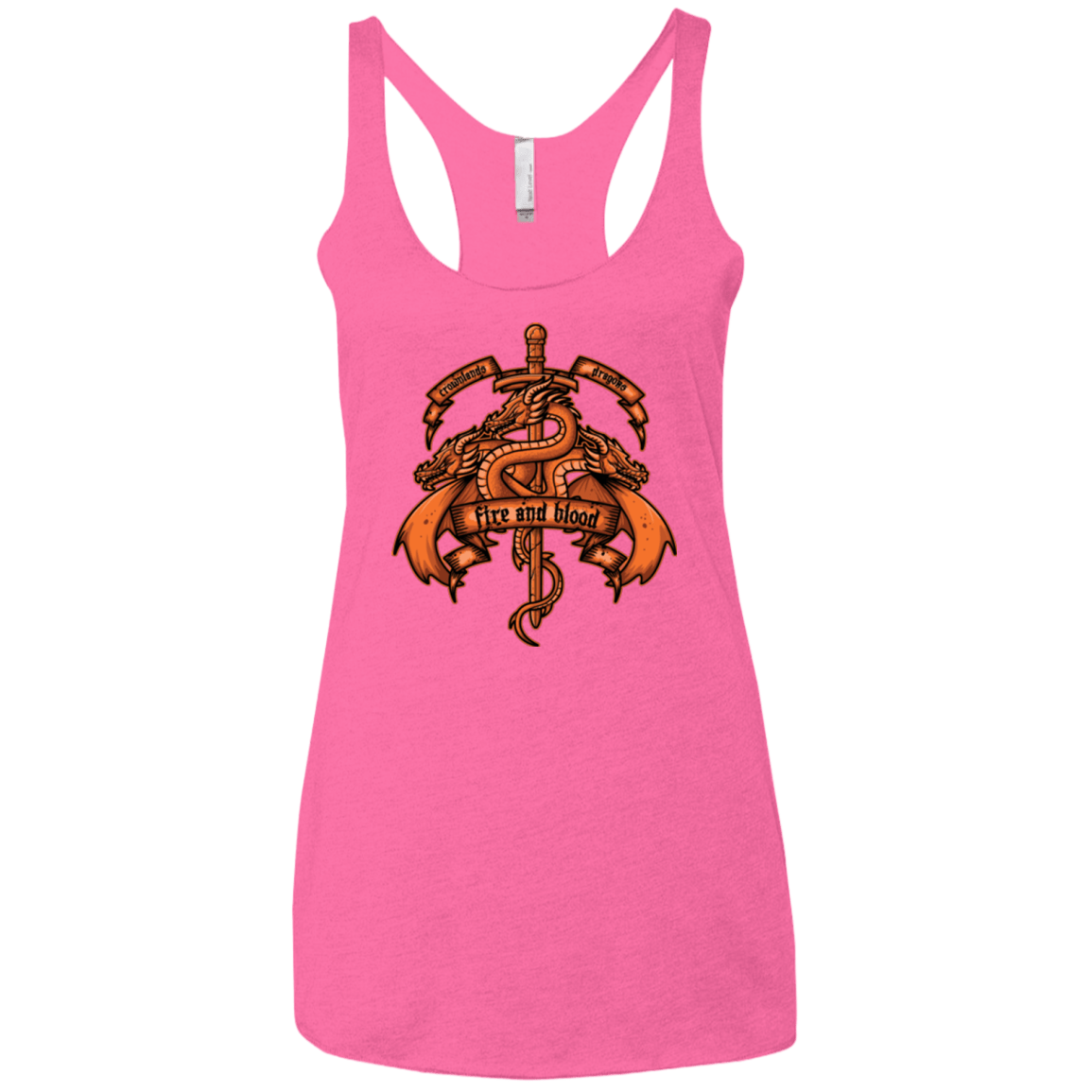 T-Shirts Vintage Pink / X-Small FIRE AND BLOOD Women's Triblend Racerback Tank