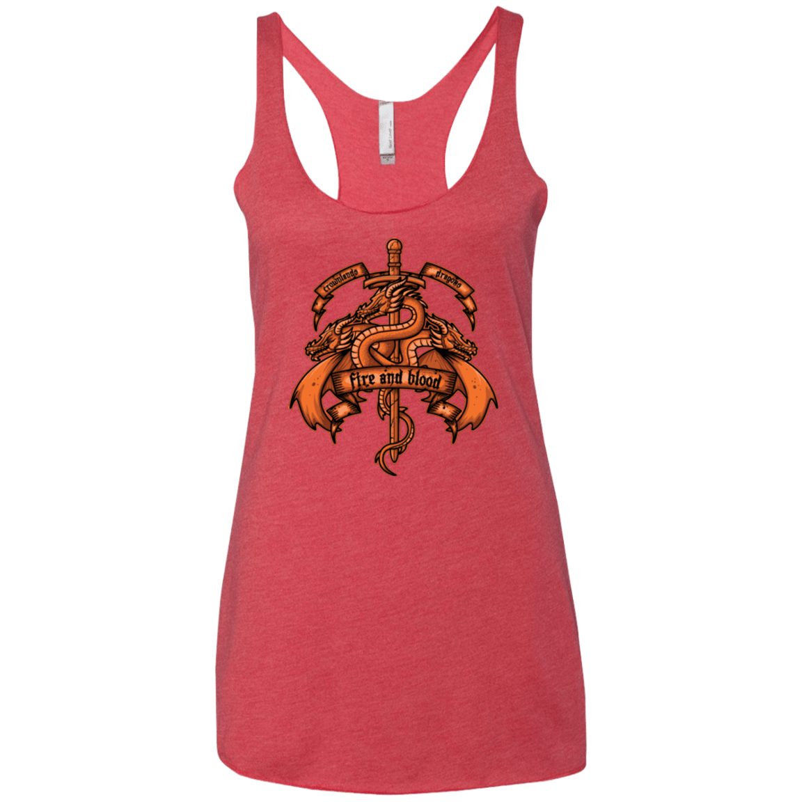 T-Shirts Vintage Red / X-Small FIRE AND BLOOD Women's Triblend Racerback Tank