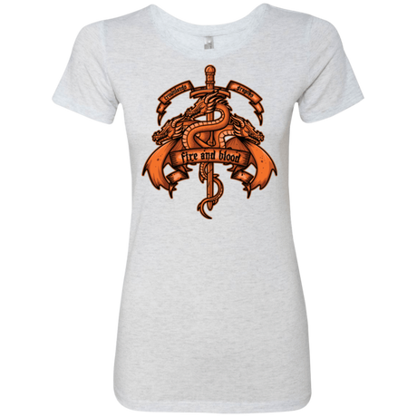 T-Shirts Heather White / Small FIRE AND BLOOD Women's Triblend T-Shirt