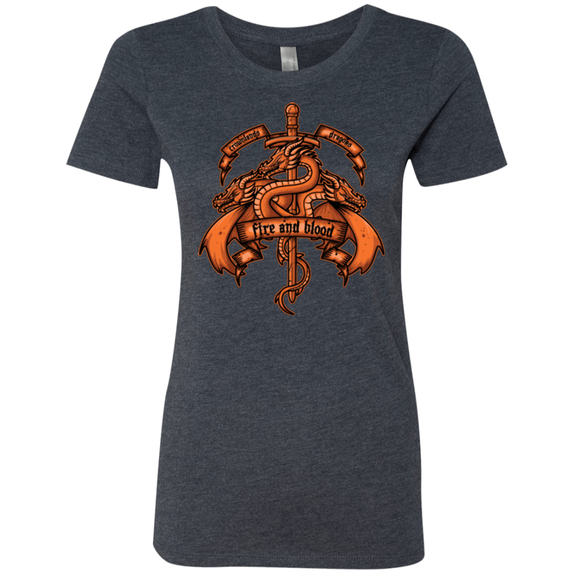 T-Shirts Vintage Navy / Small FIRE AND BLOOD Women's Triblend T-Shirt