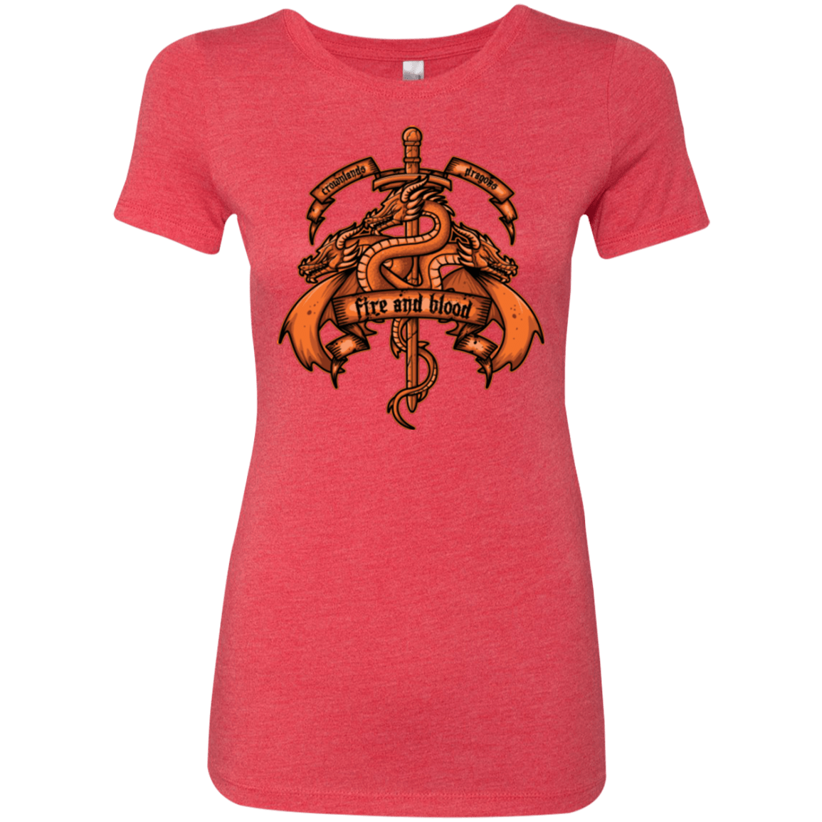 T-Shirts Vintage Red / Small FIRE AND BLOOD Women's Triblend T-Shirt