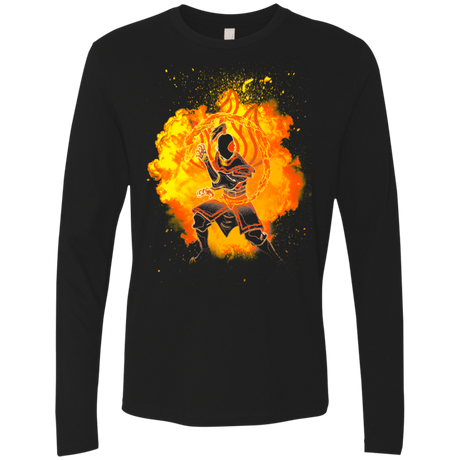 T-Shirts Black / S Fire Bender Soul Men's Premium Long Sleeve