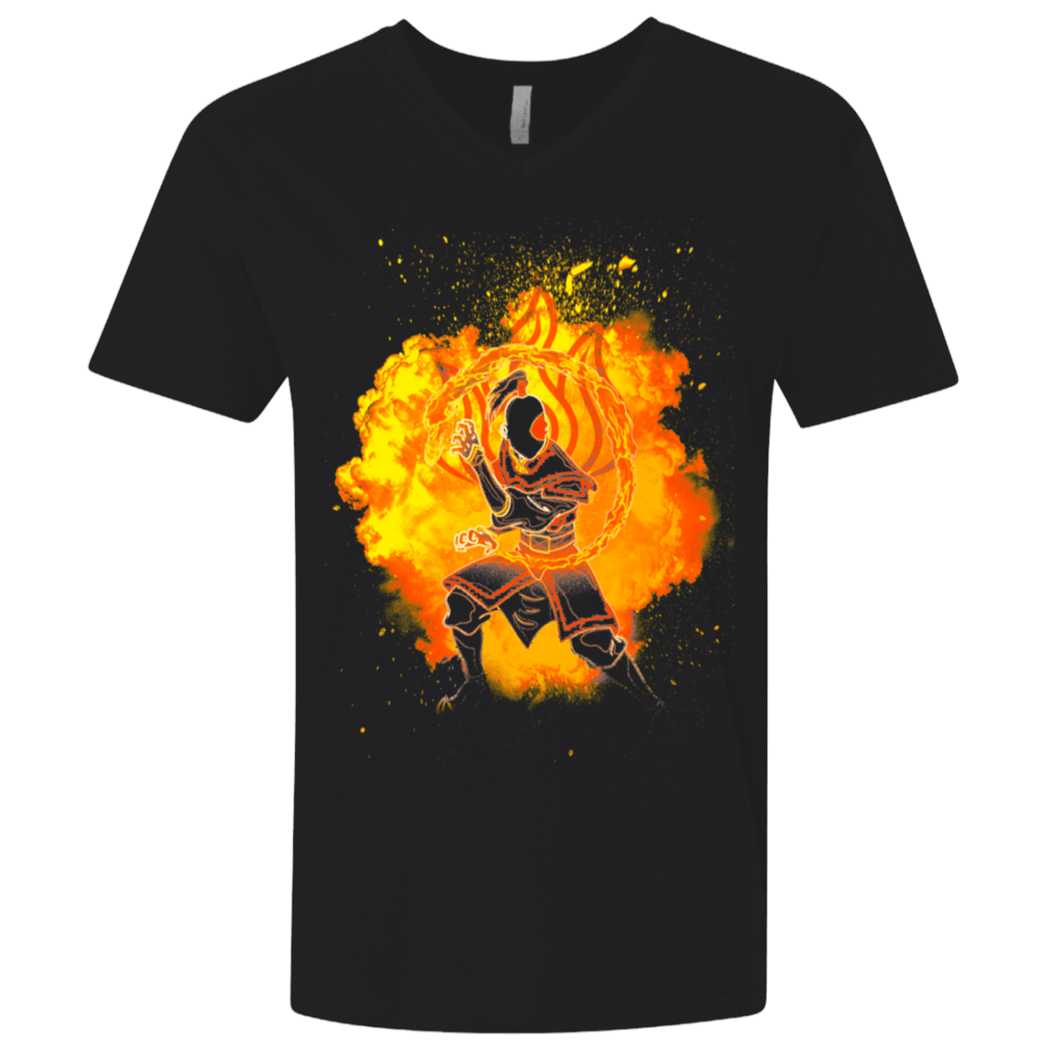 T-Shirts Black / X-Small Fire Bender Soul Men's Premium V-Neck