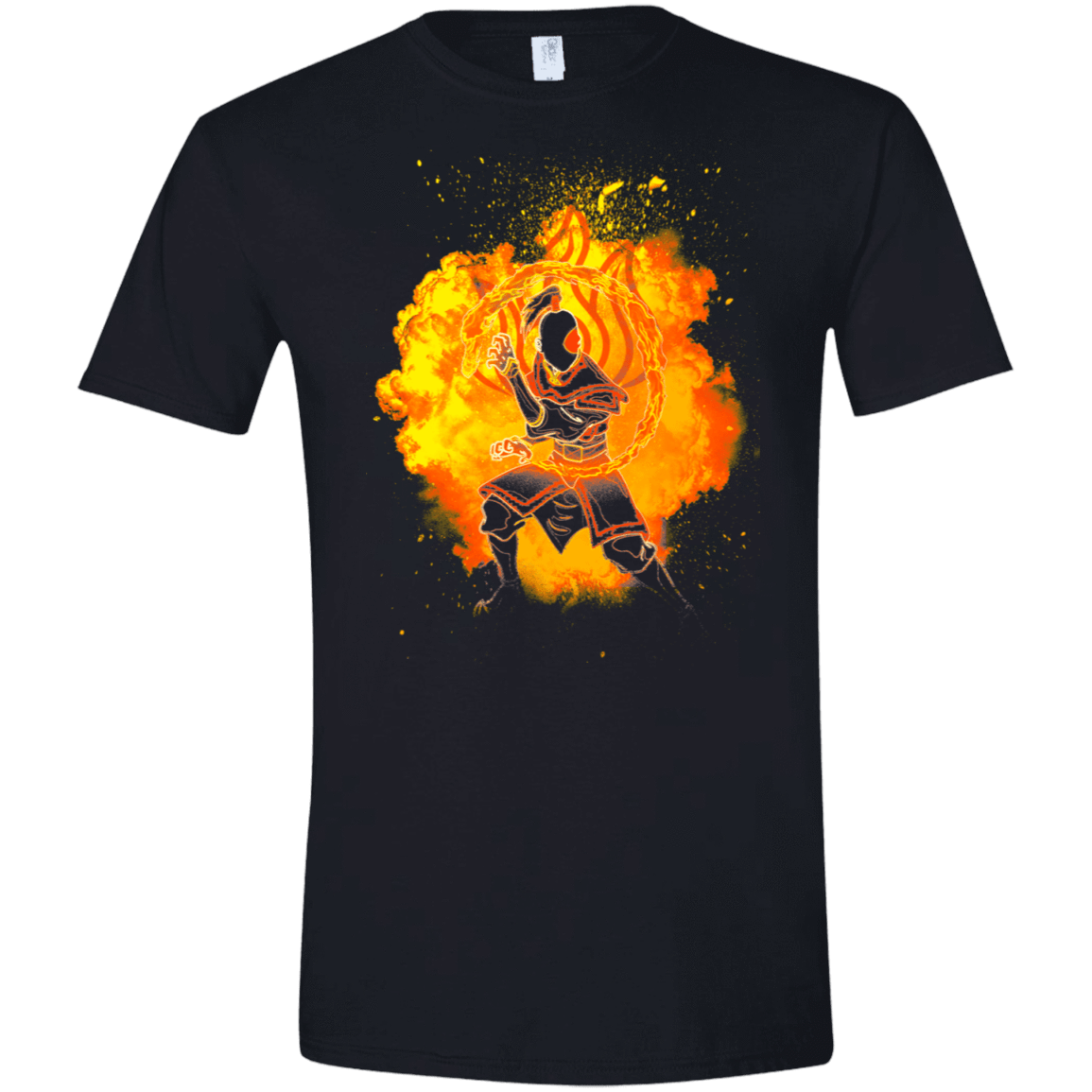 T-Shirts Black / X-Small Fire Bender Soul Men's Semi-Fitted Softstyle