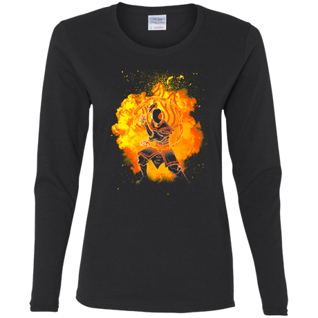 T-Shirts Black / S Fire Bender Soul Women's Long Sleeve T-Shirt