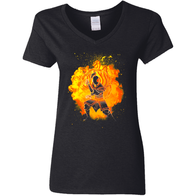 T-Shirts Black / S Fire Bender Soul Women's V-Neck T-Shirt