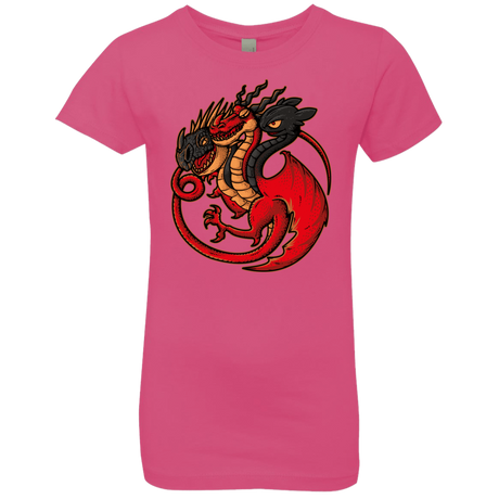 T-Shirts Hot Pink / YXS FIRE BLOOD AND TRAINING Girls Premium T-Shirt