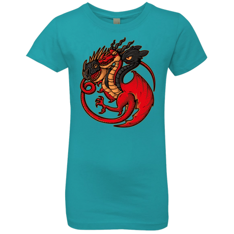 T-Shirts Tahiti Blue / YXS FIRE BLOOD AND TRAINING Girls Premium T-Shirt