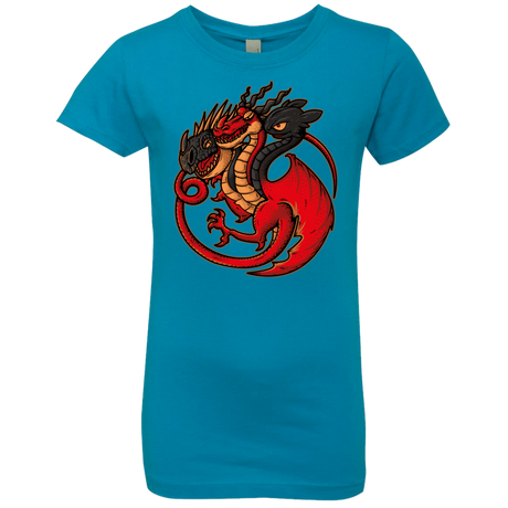 T-Shirts Turquoise / YXS FIRE BLOOD AND TRAINING Girls Premium T-Shirt