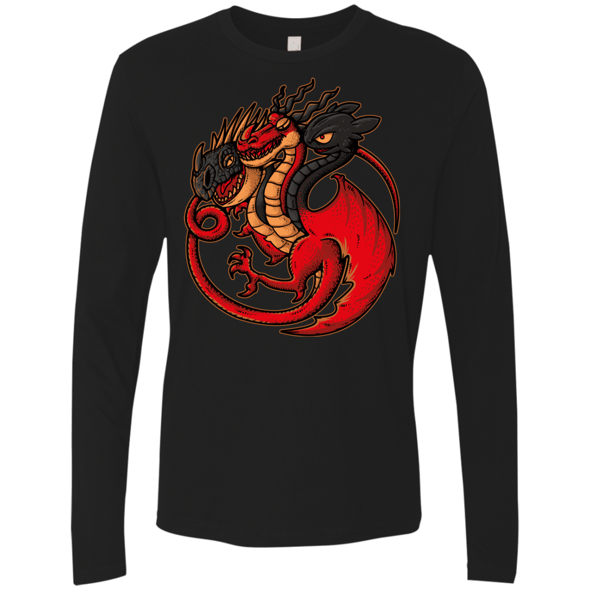 T-Shirts Black / Small FIRE BLOOD AND TRAINING Men's Premium Long Sleeve