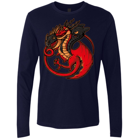 T-Shirts Midnight Navy / Small FIRE BLOOD AND TRAINING Men's Premium Long Sleeve