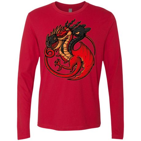 T-Shirts Red / Small FIRE BLOOD AND TRAINING Men's Premium Long Sleeve