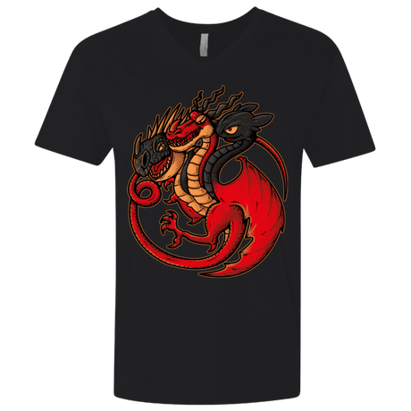 T-Shirts Black / X-Small FIRE BLOOD AND TRAINING Men's Premium V-Neck