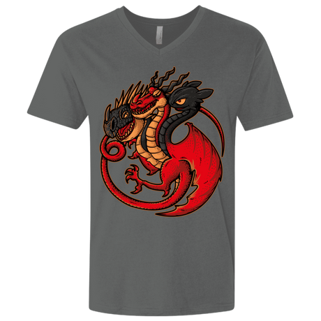T-Shirts Heavy Metal / X-Small FIRE BLOOD AND TRAINING Men's Premium V-Neck