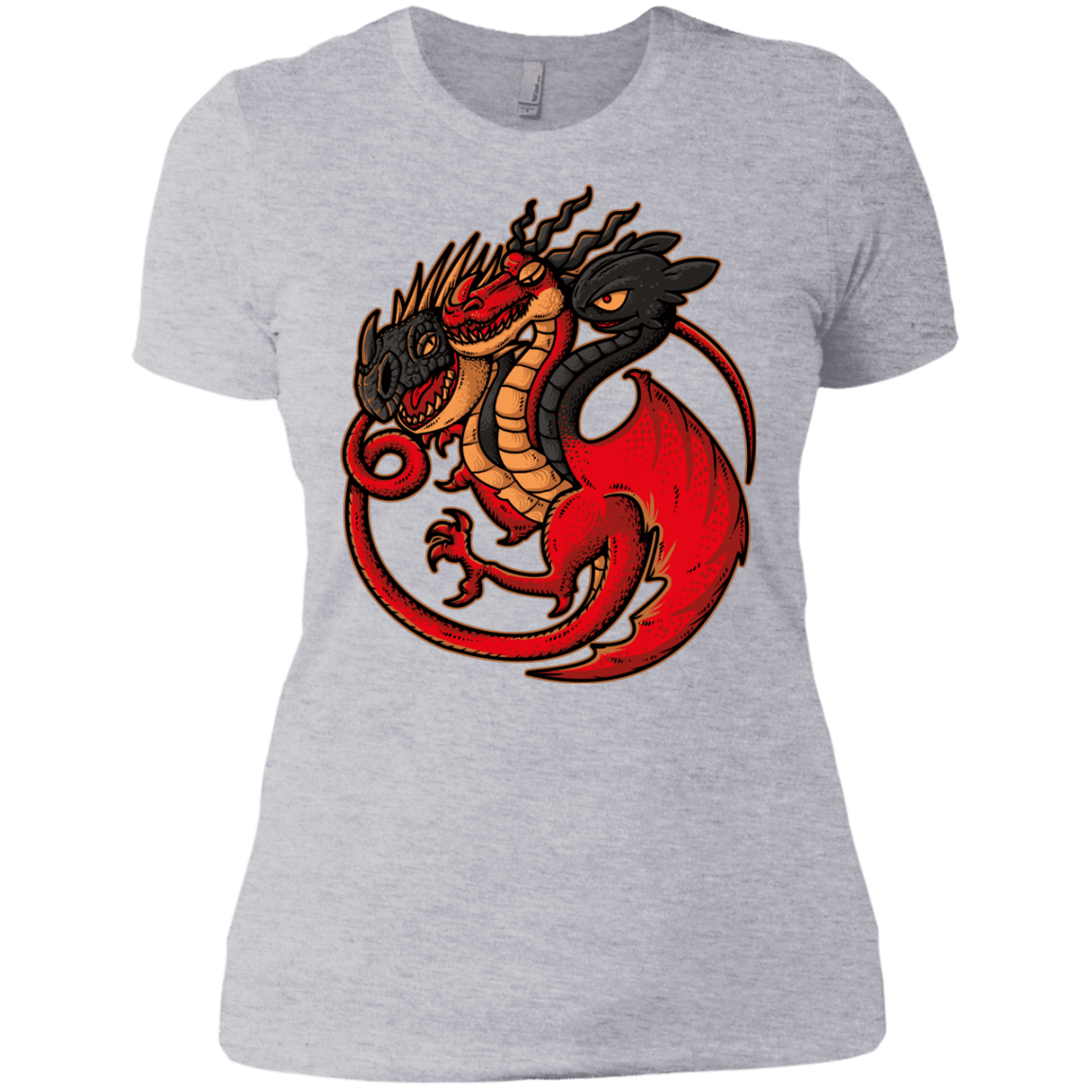 T-Shirts Heather Grey / X-Small FIRE BLOOD AND TRAINING Women's Premium T-Shirt