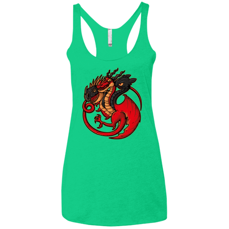 T-Shirts Envy / X-Small FIRE BLOOD AND TRAINING Women's Triblend Racerback Tank