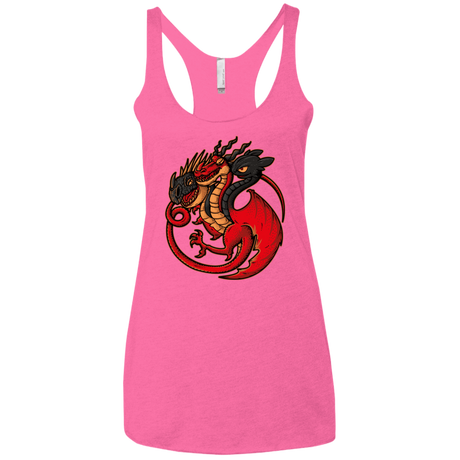 T-Shirts Vintage Pink / X-Small FIRE BLOOD AND TRAINING Women's Triblend Racerback Tank