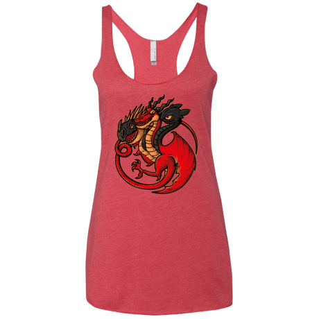 T-Shirts Vintage Red / X-Small FIRE BLOOD AND TRAINING Women's Triblend Racerback Tank