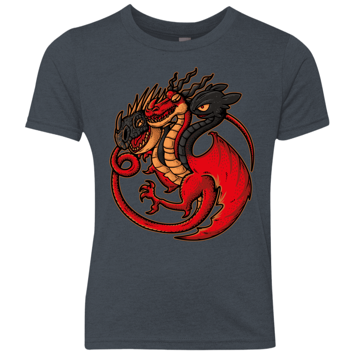 T-Shirts Vintage Navy / YXS FIRE BLOOD AND TRAINING Youth Triblend T-Shirt