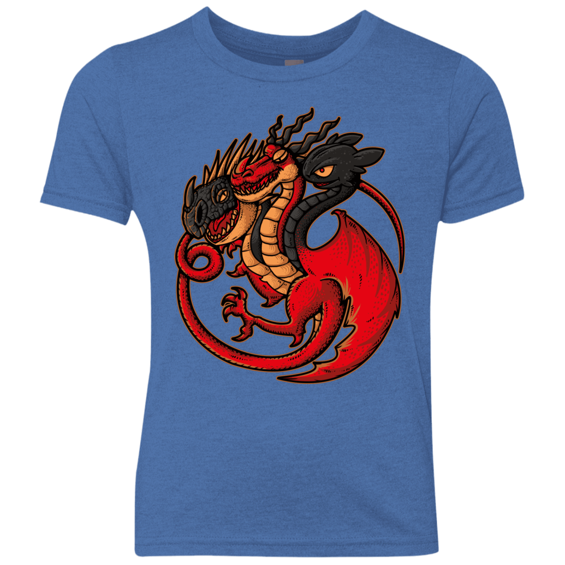 T-Shirts Vintage Royal / YXS FIRE BLOOD AND TRAINING Youth Triblend T-Shirt