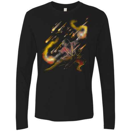 T-Shirts Black / S Fire Dancer Men's Premium Long Sleeve