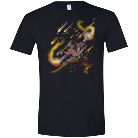 T-Shirts Black / X-Small Fire Dancer Men's Semi-Fitted Softstyle