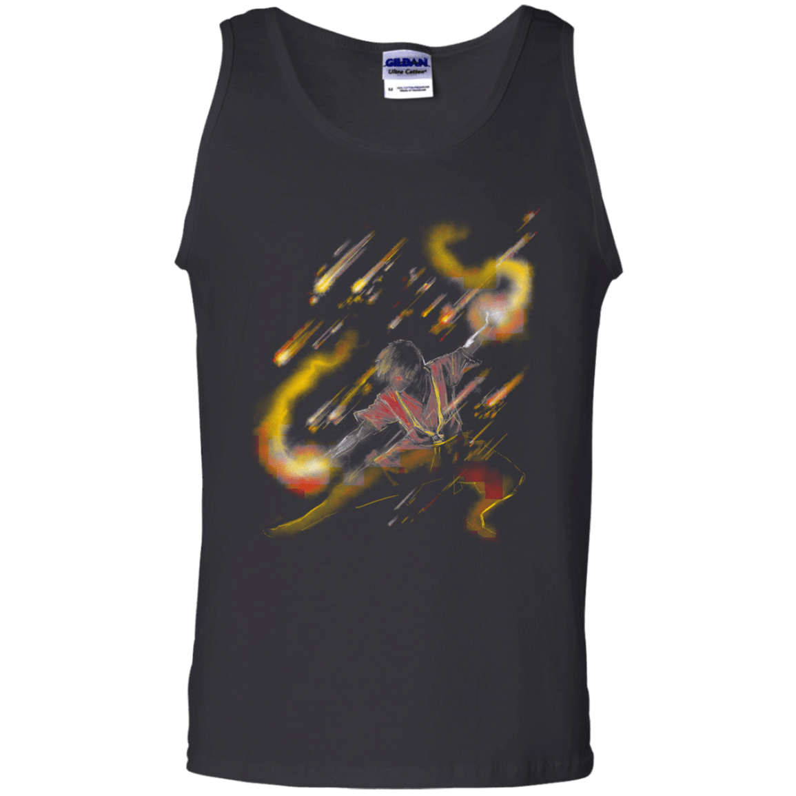 T-Shirts Black / S Fire Dancer Men's Tank Top