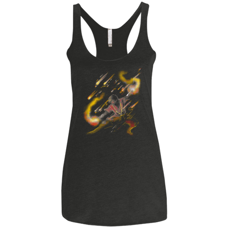 T-Shirts Vintage Black / X-Small Fire Dancer Women's Triblend Racerback Tank