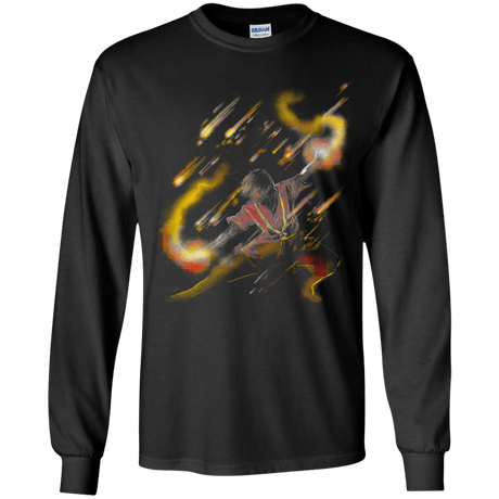 T-Shirts Black / YS Fire Dancer Youth Long Sleeve T-Shirt