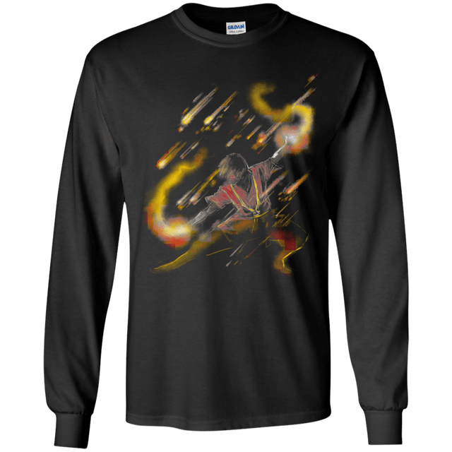 T-Shirts Black / YS Fire Dancer Youth Long Sleeve T-Shirt