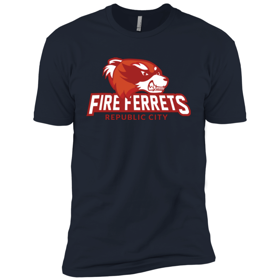 T-Shirts Midnight Navy / YXS Fire Ferrets Boys Premium T-Shirt