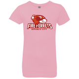 T-Shirts Light Pink / YXS Fire Ferrets Girls Premium T-Shirt