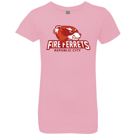 T-Shirts Light Pink / YXS Fire Ferrets Girls Premium T-Shirt