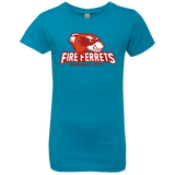 T-Shirts Turquoise / YXS Fire Ferrets Girls Premium T-Shirt
