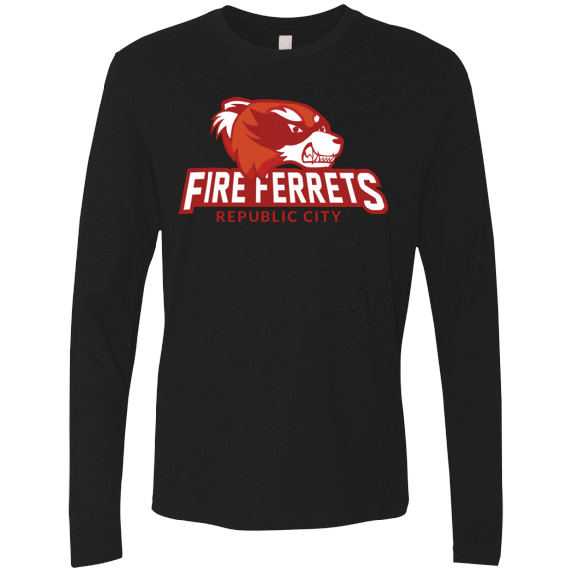 T-Shirts Black / Small Fire Ferrets Men's Premium Long Sleeve