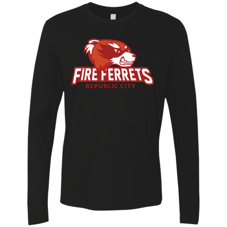 T-Shirts Black / Small Fire Ferrets Men's Premium Long Sleeve