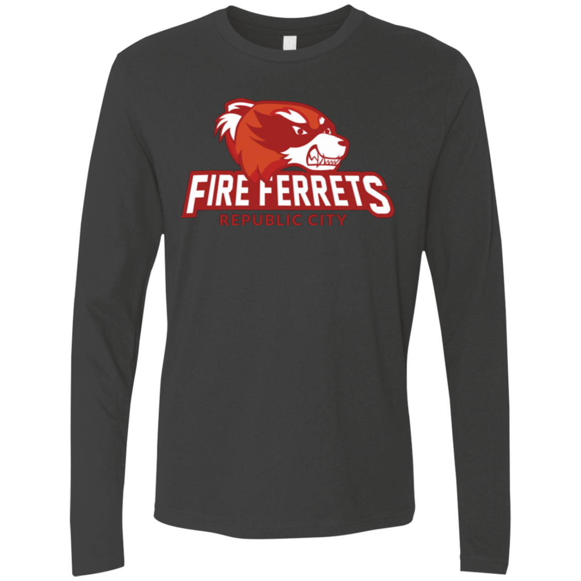 T-Shirts Heavy Metal / Small Fire Ferrets Men's Premium Long Sleeve