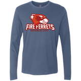 T-Shirts Indigo / Small Fire Ferrets Men's Premium Long Sleeve