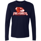 T-Shirts Midnight Navy / Small Fire Ferrets Men's Premium Long Sleeve