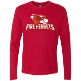 T-Shirts Red / Small Fire Ferrets Men's Premium Long Sleeve