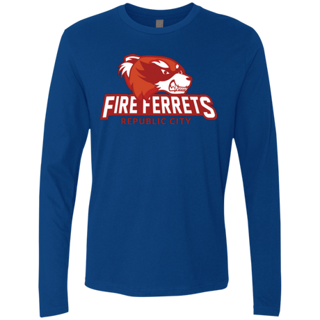 T-Shirts Royal / Small Fire Ferrets Men's Premium Long Sleeve