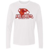 T-Shirts White / Small Fire Ferrets Men's Premium Long Sleeve