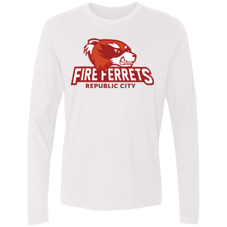 T-Shirts White / Small Fire Ferrets Men's Premium Long Sleeve