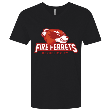 T-Shirts Black / X-Small Fire Ferrets Men's Premium V-Neck