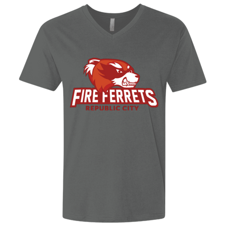 T-Shirts Heavy Metal / X-Small Fire Ferrets Men's Premium V-Neck