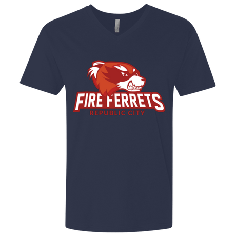 T-Shirts Midnight Navy / X-Small Fire Ferrets Men's Premium V-Neck