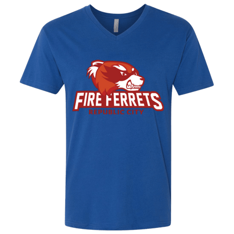 T-Shirts Royal / X-Small Fire Ferrets Men's Premium V-Neck